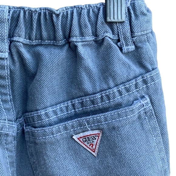 Vintage Baby Guess Denim Blue Jean Shorts Size 6Y - Picture 3 of 5